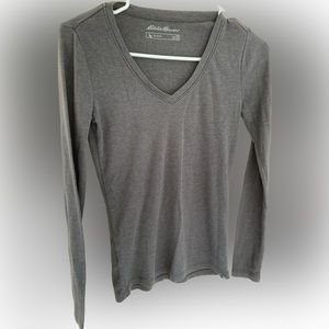 Eddie Bauer gray long sleeve shirt